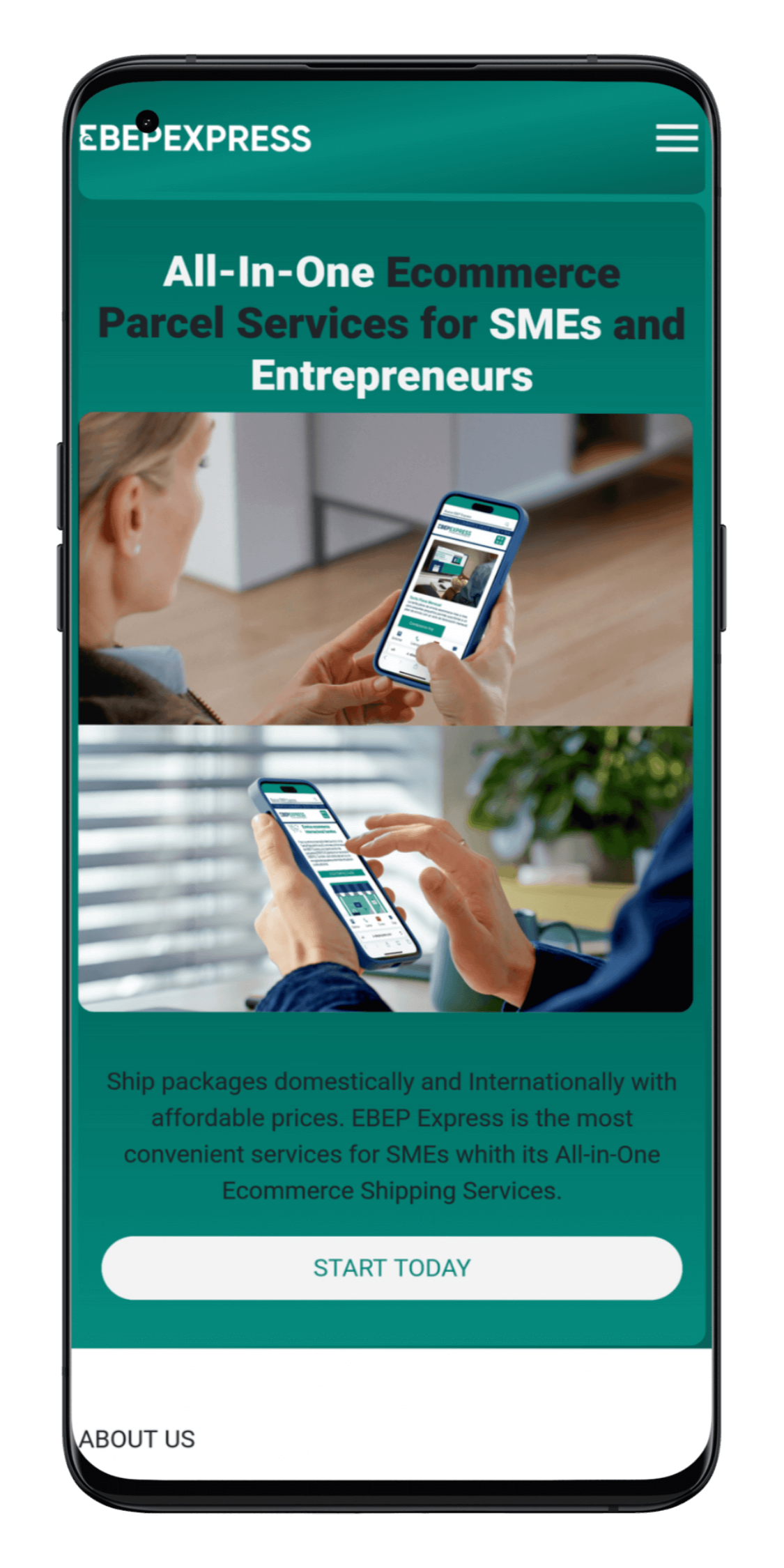 Ecommerce parcel service UK EBEP Express